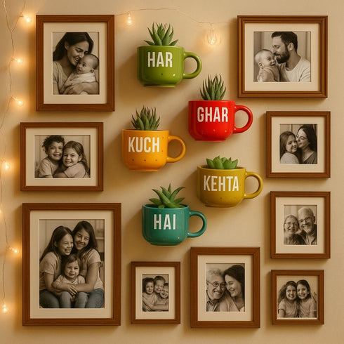 Har Ghar Kuch Kehta Hai | Wall Planter Outdoor | Home Entrance Decor | House Warming Gifts India